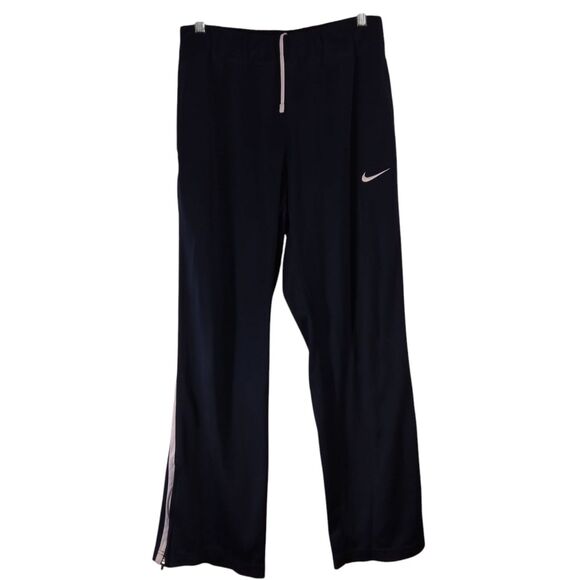 Nike Overtime pants womens M Medium navy blue swoosh logo running gym 598586 - Picture 1 of 10